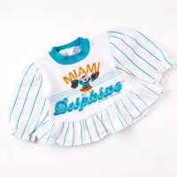 Vintage Miami Dolphins peplum waist sweatshirt • size 9m to 18m