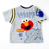 Y2K Elmo Sesae Street football theme tee • 2/3t