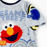 Y2K Elmo Sesae Street football theme tee • 2/3t