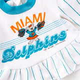 Vintage Miami Dolphins peplum waist sweatshirt • size 9m to 18m